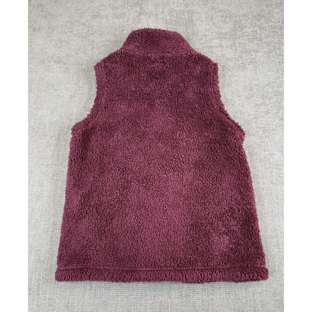 Patagonia Vest Girls (L - 12) Purple Los Gatos Deep Pile Full Zip Outdoor Hiking - Picture 3 of 7